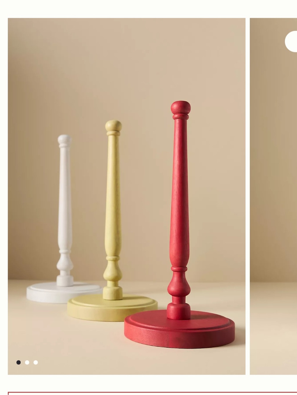 Anthropology Lucy Paper Towel Holder in red